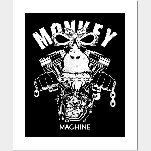 Monkey Machine Wall Art by Insomnia_Project